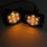 Areyourshop 2x Front Fender Parking Side Marker LED Turn Light For Wrangler JK 07-15 AM