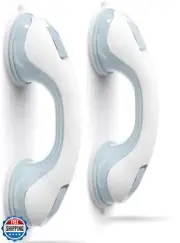 AirTight® Grab Bars for Shower Heavy-Duty (2Pack) 12.3-Inch ADA Compliant Gra