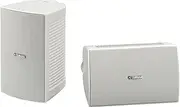 Yamaha NS-AW294 Pair of Outdoor Speakers with Weatherproof 16cm Woofer and 2-Way bass-Reflex, White