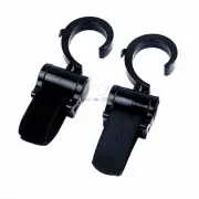 2Pcs Multi Function Baby Prams Strollers Swivel Strap Clothes Hooks