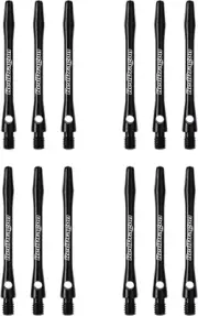 Red Dragon Aluminium Medium Dart Shafts (4 Sets per Pack) Colour:Black