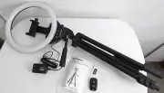SENSYNE 10" RING LIGHT & TRIPOD TR50 & BLUETOOTH REMOTE IOS ANDROID SHUTTER NWOB