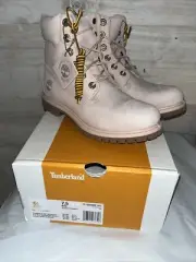 TIMBERLAND WOMENS PREMIUM 6" WATERPROOF BOOT - LIGHT PINK - US size 9 NIB