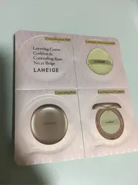 在飛比找Yahoo!奇摩拍賣優惠-LANEIGE 蘭芝 玫瑰光雙效氣墊粉霜 2g*2  #21