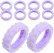 WATIIFUFU Luggage Wheel Floor Protectors 8pcs Suitcase Wheel Covers Thicken Silicone Socks for Luggage Protection