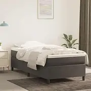 Bed Frame Without Mattress Dark Grey King Single Velvet Furniture Bedroom