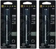Cross Medium Ballpoint Pen Refill - Black (Pack of 3)