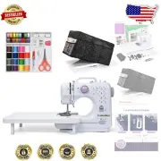 Portable Mini Sewing Machine for Beginners with 12 Stitch Patterns & LED Light