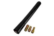 2 Sets Car Antenna AM FM Radio Aerial Mast Screw Type Black Short Stubby Universal