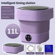 11L Mini Washing Machine Bucket Folding Portable Clothes Washing Laundry Machine