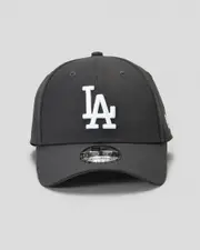 [New Era] New Era Men's Los Angeles Dodgers 9Forty Snapback Cap in Graphite/White One Size Graphite/White