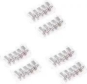 minkissy 3sets Nail Extension Guide Reusable French Nail Mold Tips Clear Lines for Professional Use 10pcs*3