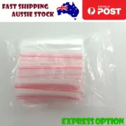 100x Small Plastic Zip Bags Thin 9x13cm Sealable Bags Clipseal Bags - ASIA SELL