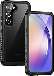 [Lanhiem] for Samsung Galaxy A54 5G Case, IP68 Waterproof Dustproof with Built-in Screen Protector, Heavy Duty Full Body Protective Phone Case for Samsung A54 5G, Black/Clear