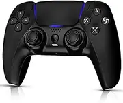 CHASDI Wireless Controller Compatible For PS5, Bluetooth 5.0 with 1000mAh Battery, Dual Vibration, 6-Axis Motion Control, USB-C Charging, Gamepad Compatible with PS5/Windows PC (Black)