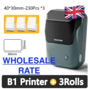 NIIMBOT B1 Thermal Printer + 3 Roll Free Labels Label Maker Machine Android iOS