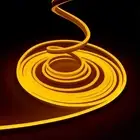 Yellow Neon LED Strip Lights，5M 12V DC 600 SMD2835 LEDs Waterproof Rope Light...