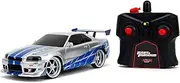 Jada Toys Fast & Furious 1:24 2002 Nissan GT-R R34 Remote Control Car RC with 2.4GHz, Toys for Kids and Adults (99371)