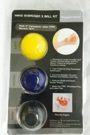 Therapist's Choice® Hand Exercise 3 Ball Kit 3 Color Coded Resistance Levels