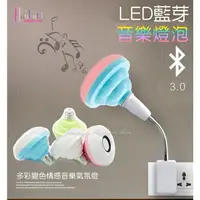 在飛比找蝦皮購物優惠-[新多]新款帶藍芽音響功能彩色燈光LED音樂燈泡(無遙控器)