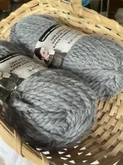 Loops & Threads Lush Alpaca Yarn 2 Skeins Gray