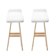 Artiss White Sliva Barstool 2 Pack
