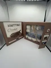 Knit & Crochet Accessories Kit Learning To Instructions Craft Corner Spice Box