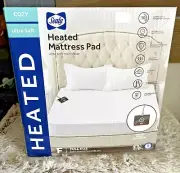 Sealy Heated Mattress Pad Full Size Ultrasoft Microfiber Digital Single Control