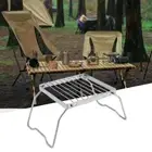 BBQ Grill Steel Portable Folding Barbecue Grill Gas Stove Mini C9Q9