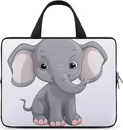 Laptop Case Sleeve Shockproof Computer Carrying Bag Cute Cartoon Elephant Notebook Case Cover Laptop Bag Water Resistant Computer Cases Tablet Briefcase for Travel Business 12 Inch, Cute Cartoon