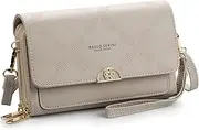 [PAULO SERINI] Crossbody bag for women - Shoulder bag - Cell phone clutch purse - Wristlet wallet 2 adjustable straps