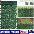 3x1m Artificial Ivy Leaf Plant Wall Hedge Fence Screen Hedging Privacy Cover OZ