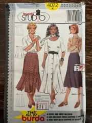 Burda 4072 UNCUT Sewing Pattern, Misses' Skirt, Size 10-28