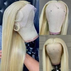 Platinum Blonde Wigs For Women Hair Blonde Synthetic LaceFront Wig 613 Lace Long