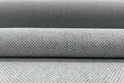 6.5 yds Maharam Mode Ominous Gray Polyester Hopsack Upholstery Fabric MSRP $256