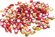 COLLBATH 300Pcs Self Adhesive Bees Ladybugs DIY Craft Embellishments for Clothing and Accessories Adorable Decor for Bags Clothes More