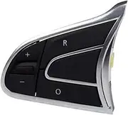 Pexorin Car Cruise Control Button, for Koleos, for Kadjar 2016-2023 Car Multifunctional Steering Wheel Front Audio Volume Control Button Switch Cruise Control Switch Car Steering Wheel Switch Kit(BLAC