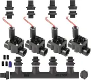 Hunter Action Machining 4 Zone Manifold Valve Kit - PGV101GS With Flow Control