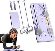 Multifunctional Fitness Board Foldable Workout Board Intelligent Timing with Non-Slip Suction Cups Eco-Friendly Foam Elbow Pads One-Touch Folding for Easy Storage for Arm,Chest,Shoulder