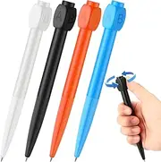 Dinifee 4 Pcs Fidget Spinner Pen Fidget Pen Spinner with ABCD Rotation Cap Help Decision Making Anti Stress Anxiety Reducer Ballpoint Pens Gadget Creative Stress Relief Pen for Office
