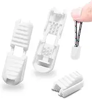 12 Pack Zipper Pull Tabs Cord Ends Tips Shoe Lace End Clips Cord Lock for Paracord Molle Backpack No Tie Shoelace Triathlon Marathon Running Shoe