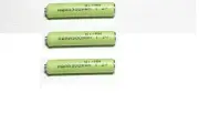 3 x Queentona_4A: "AAAA", Rechargeable, Button Top Battery, Ni-MH, 300 mAh, 1.2V