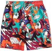 [AOWKULAE] Boys' Quick Dry Beach Board Shorts
