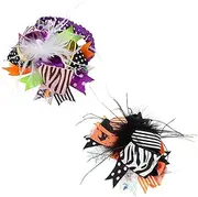 [Abaodam] Baby Girl Headband Bow Knot Hairband Embroidery Unique Halloween Hair Accessory for Baby