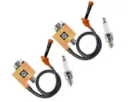 2X IGNITION COIL +Spark Plug FOR KAWASAKI NINJA 250R EX250 2011-2012