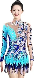 [Zagitova] Rhythmic Gymnastics Leotards for Women Long Sleeve Sports Art Dance Clothing Size Customizable