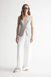 Elowen Vest Silver Size 6 | Elka Collective