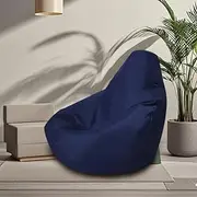 Outdoor Bean Bag Chair Aterproof Bean Bag（No Fillers ）Waterproof Bean Bag Pool Bean Bag Waterproof Floating Pool Floating Bean Bag Oversized Relaxation Soft Loung For Adults, Kids, Teens(Navy blue,100