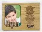BRYAN Personalized Name Profile Laser Engraved Wood Picture Frame Magnet