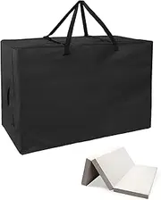 Hohong Folding Mattress Storage Bag for Inofia 10cm Folding Mattress,Tri-Fold Mattress Cover Foldable Memory Foam Mattress Carrying Case - 100x66x33cm